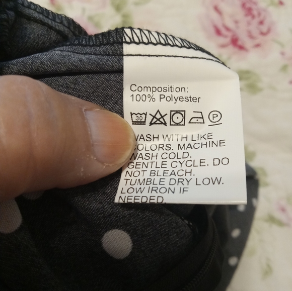 Shein Curve Women's 1XL Long Jumpsuit Polka Dot Spaghetti Straps Zipper … - Picture 10 of 10